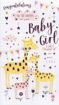 Picture of CONGRATULATIONS BABY GIRL CARD